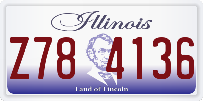 IL license plate Z784136