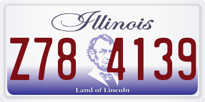 IL license plate Z784139