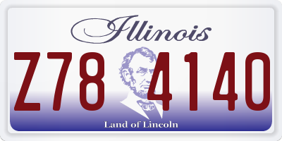 IL license plate Z784140