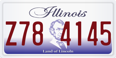 IL license plate Z784145