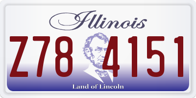 IL license plate Z784151