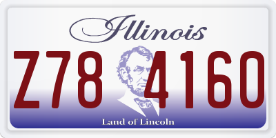 IL license plate Z784160