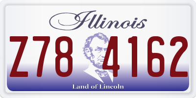 IL license plate Z784162