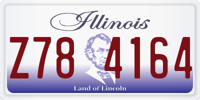 IL license plate Z784164