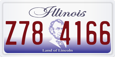 IL license plate Z784166