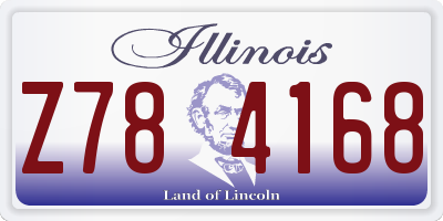 IL license plate Z784168