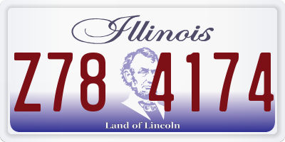 IL license plate Z784174