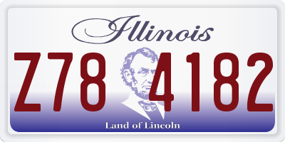 IL license plate Z784182