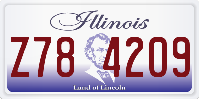 IL license plate Z784209
