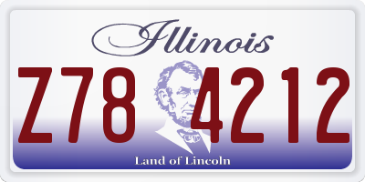 IL license plate Z784212
