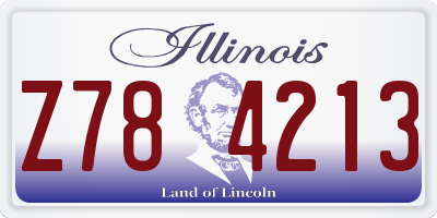 IL license plate Z784213