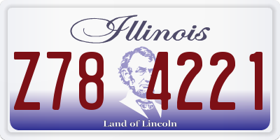 IL license plate Z784221