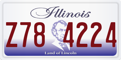 IL license plate Z784224