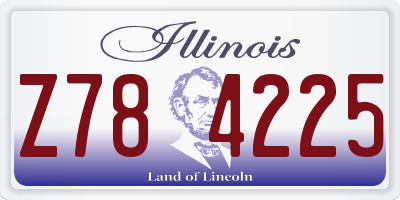IL license plate Z784225