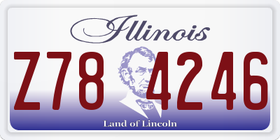 IL license plate Z784246