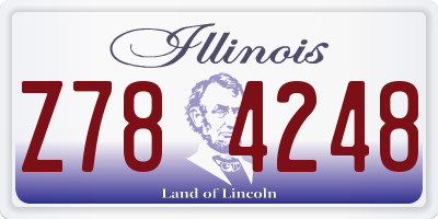 IL license plate Z784248