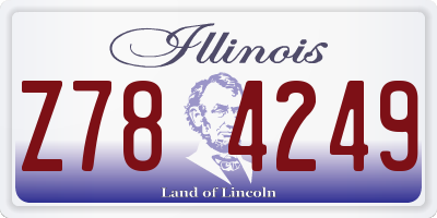 IL license plate Z784249