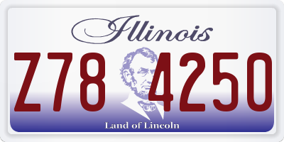 IL license plate Z784250