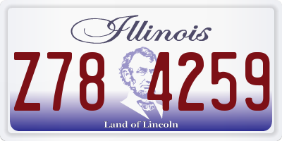 IL license plate Z784259