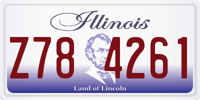 IL license plate Z784261