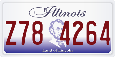IL license plate Z784264