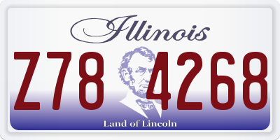 IL license plate Z784268
