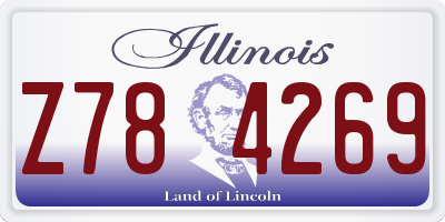 IL license plate Z784269