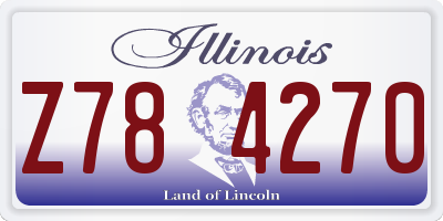 IL license plate Z784270