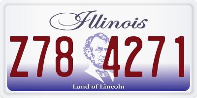 IL license plate Z784271