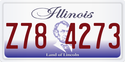 IL license plate Z784273