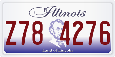 IL license plate Z784276