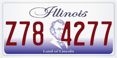IL license plate Z784277