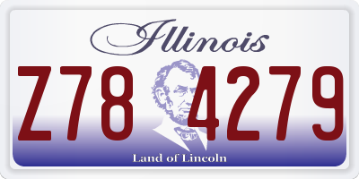 IL license plate Z784279