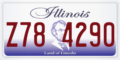 IL license plate Z784290