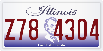 IL license plate Z784304