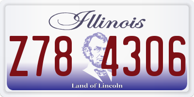 IL license plate Z784306