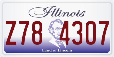 IL license plate Z784307