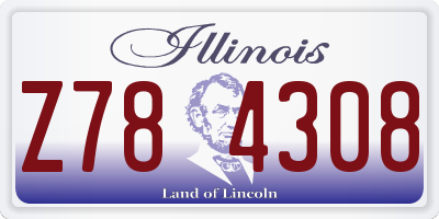 IL license plate Z784308
