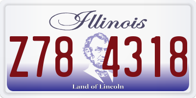 IL license plate Z784318
