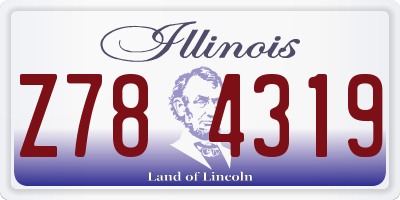 IL license plate Z784319