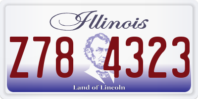 IL license plate Z784323