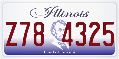IL license plate Z784325