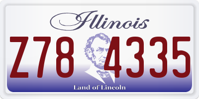 IL license plate Z784335