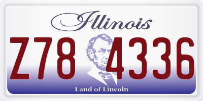 IL license plate Z784336