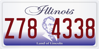 IL license plate Z784338