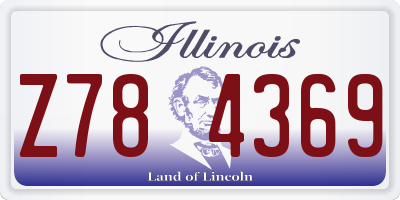 IL license plate Z784369