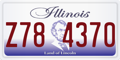 IL license plate Z784370