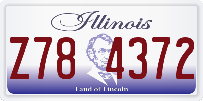 IL license plate Z784372