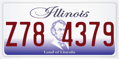 IL license plate Z784379