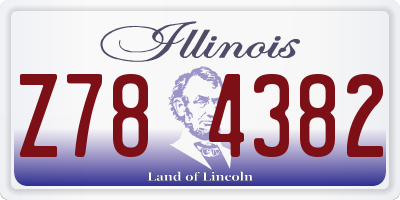 IL license plate Z784382